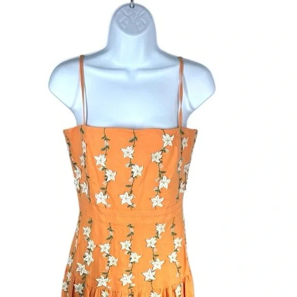 Agua by Agua Bendita Lima Floral Linen Maxi Dress Size S NWT – Lux Resort - Picture 7 of 14